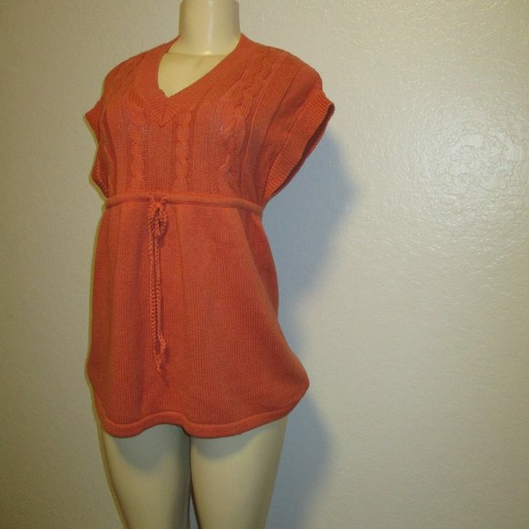 Mossimo Supply Burnt Orange Pullover Short Sleeves Large Sweater -- Final Price - Picture 4 of 11